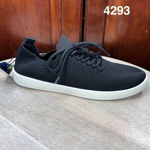 OrthoLite Comfort Knit Womens Sneakers Size 9.5 Black Mesh Lace Up Low Top Shoes